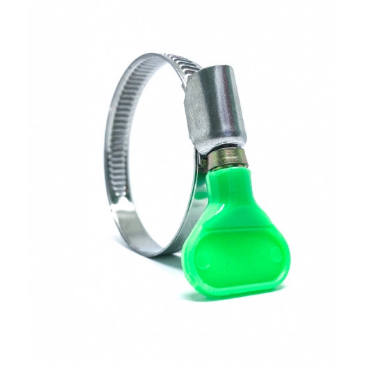 Хомут червячный 32-50/9 W1 оцинкованная сталь с ключом 2Л 32-50-7 ГОСТ 28191-89