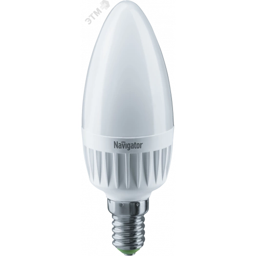 Лампа светодиодная LED 7вт Е14 диммируемая теплый матовая свеча