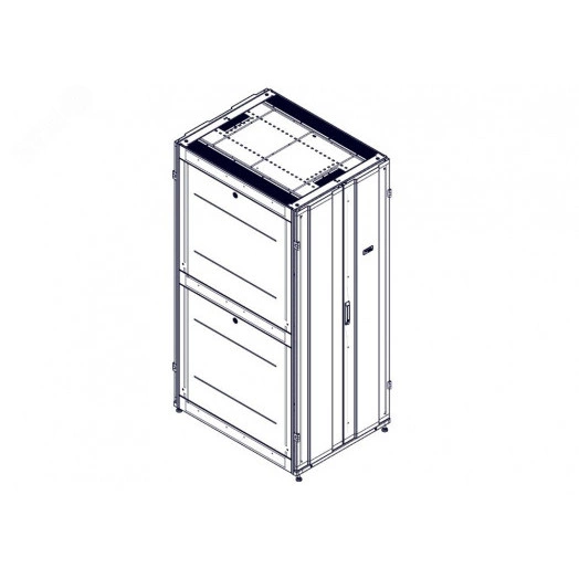 Шкаф Uniprom. 42U-800/1070. боковые панели 4шт. черный