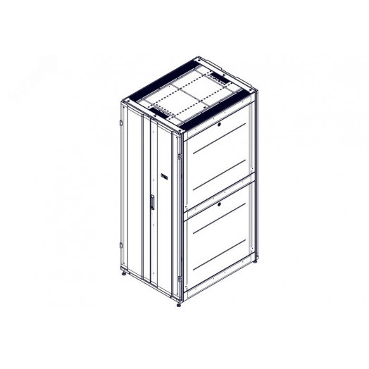 Шкаф Uniprom. 42U-800/1070. боковые панели 4шт. черный