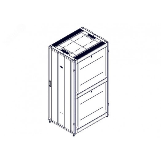 Шкаф Uniprom. 42U-800/1070. боковые панели 4шт. черный