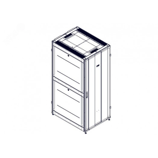 Шкаф Uniprom. 42U-800/1070. боковые панели 4шт. черный
