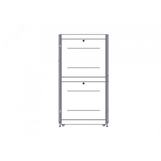 Шкаф Uniprom. 42U-800/1070. боковые панели 4шт. черный