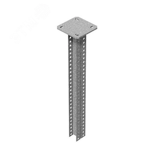 Стойка потолочная сварная двойная для средних нагрузок 30х50х1100 мм, толщ. 2,5 мм, гальван. цинк
