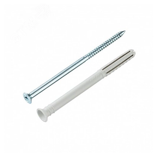 Дюбель-гвоздь YZ потайн. манжета нейлон 6x80 (30 шт) - пакет Tecfi