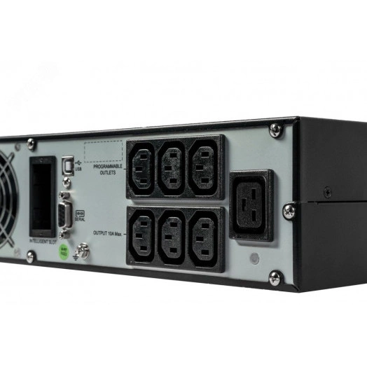Источник бесперебойного питания Online SRVSE 3000 ВА/2700 Вт 1/1 3 мин Tower/ Rack 6хIEC 60320 C13 + 1хIEC 60320 C19 + 3хIEC 60320 C13 (программируемые выходные розетки) USB, RS-232, SNMP, Intelligent Slot
