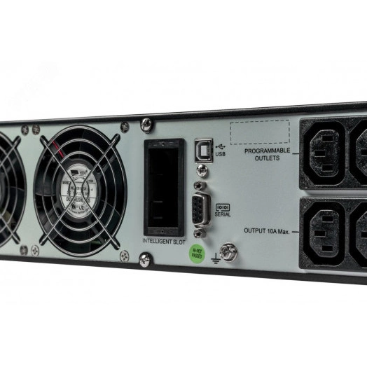 Источник бесперебойного питания Online SRVSE 3000 ВА/2700 Вт 1/1 3 мин Tower/ Rack 6хIEC 60320 C13 + 1хIEC 60320 C19 + 3хIEC 60320 C13 (программируемые выходные розетки) USB, RS-232, SNMP, Intelligent Slot