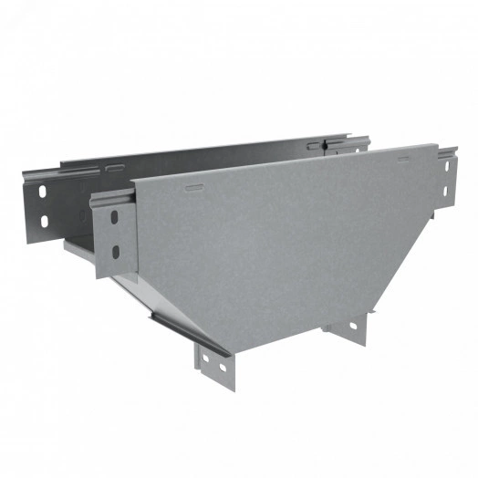 Т-ответвитель переходник 100х100-600 мм верт. c разворотом трассы на 90 гр. ПЛЮС (нижняя часть больше исходной)