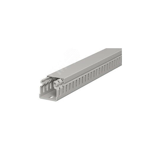 Распределительный кабельный канал LKV 37x37x2000 мм (ПВХ,серый)