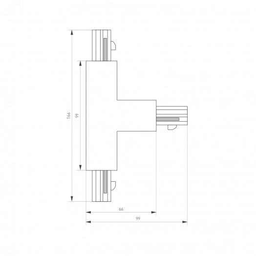 Коннектор тройной LGD-4TR-CON-INT-L2-WH (C) (ARL, IP20 Пластик, 3 года)