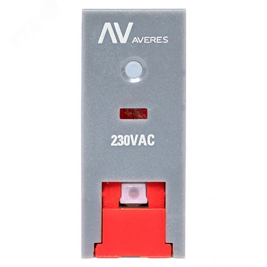 Реле промежуточное с кнопкой и мех. Индикацией RPAt 25/1 12A 230В AC AVERES