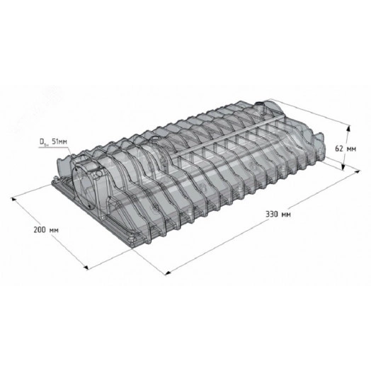 Светильник светодиодный ДКУ-80Вт IP67 5000К 11200Лм взр 1ExsIIT6GbX КСС Ш защ.380 Street