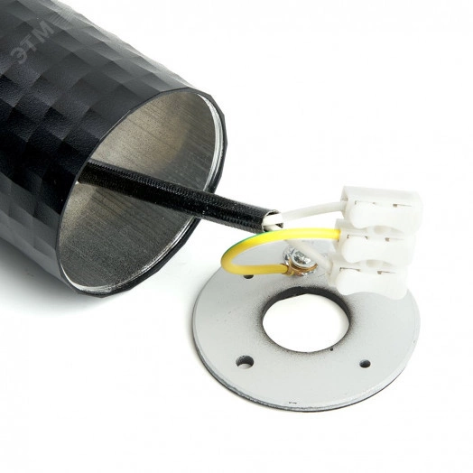 Светильник ДПО GU10 без лампы черный