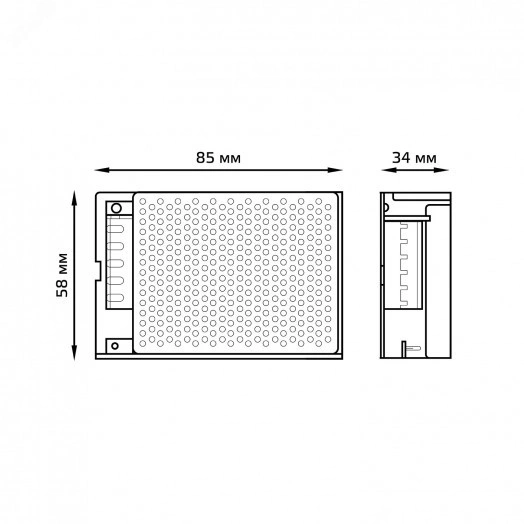 Блок питания (драйвер) для светодиодной ленты 30 Вт 12 В IP20 Black Gauss