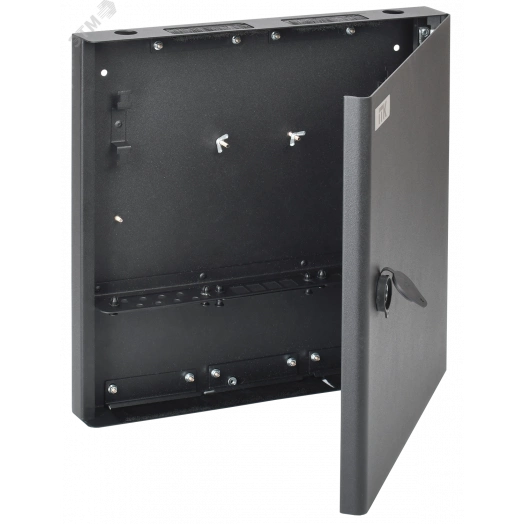 Корпус точки консолидации унив. черный + планки 3шт