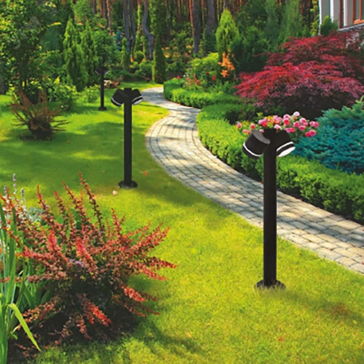 Светильник ДТУ-15w столб GX53 без лампы IP54 черный