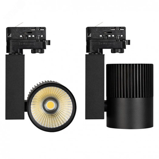 Светильник трековый LGD-ARES-4TR-R100-40W Warm3000 (BK, 24 deg) (ARL, IP20 Металл, 3 года)