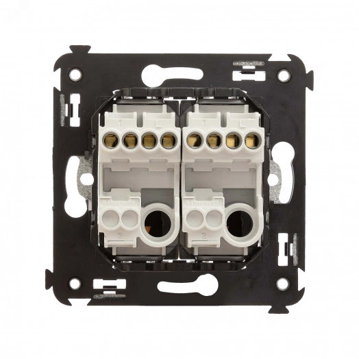 Avanti Кнопка двухклавишная в стену,Ванильная дым ка