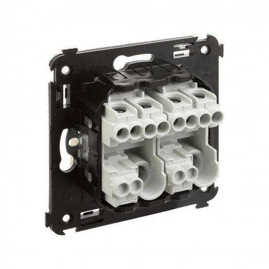 Avanti Кнопка двухклавишная в стену,Ванильная дым ка