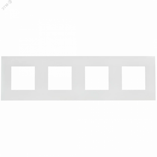 SKANDY Рамка 4-местная SK-F04W арктический белый IEK