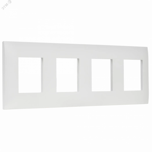 SKANDY Рамка 4-местная SK-F04W арктический белый IEK