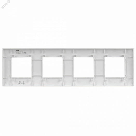 SKANDY Рамка 4-местная SK-F04W арктический белый IEK