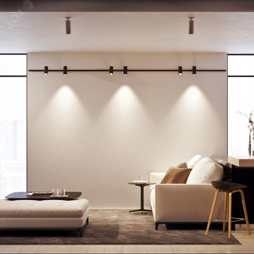 Светильник подвесной SP-POLO-R85-2-15W Warm White 40deg (Black, Black Ring) (ARL, IP20 Металл, 3 года)