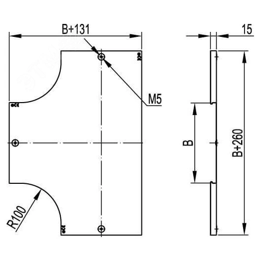 Угол вертикальный внешний 90 градусов 35х100, в комплекте с крепежными элементами и соединительными пластинами,необходимыми для монтажа