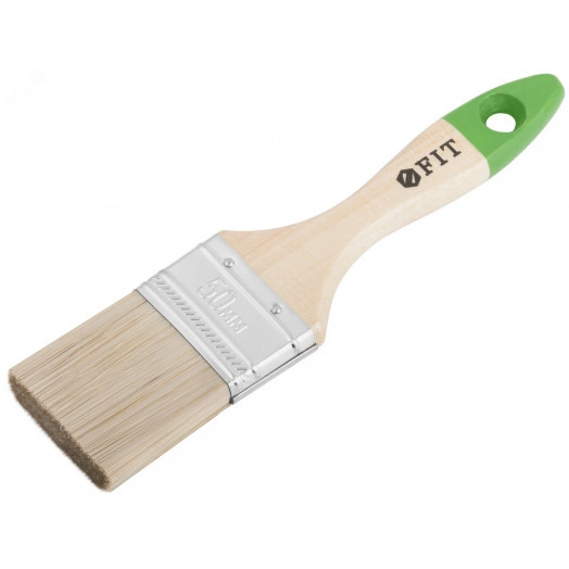 Кисть флейцевая ''Микс'', смешанная натуральная и искусственная щетина, деревянная ручка 2'' (50 мм)