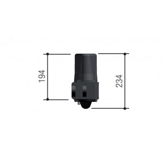 Привод 230 В линейный, самоблокирующийся для левой створки