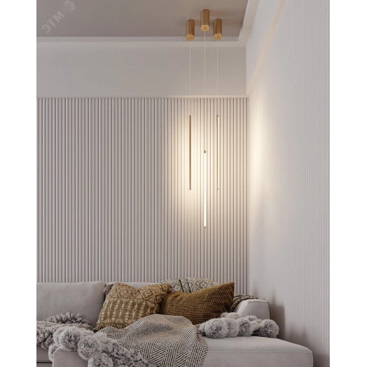 Светильник SP-UMBRA-HANG-V-L600-10W Day4000 (GD, 120 deg, 230V) (, IP20 Металл, 3 года)