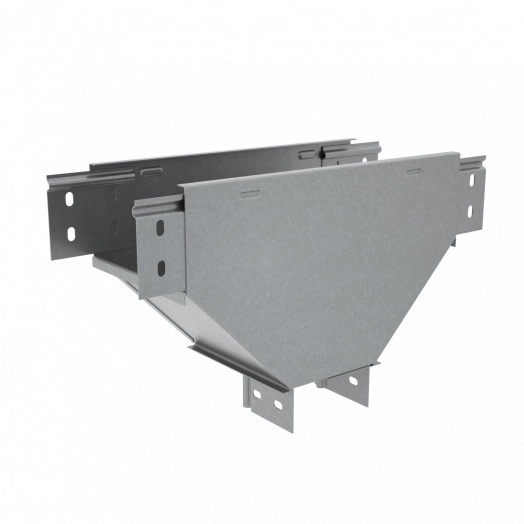 Т-ответвитель переходник 50х400-200 мм верт. c разворотом трассы на 90 гр. ПЛЮС (нижняя часть меньше исходной)