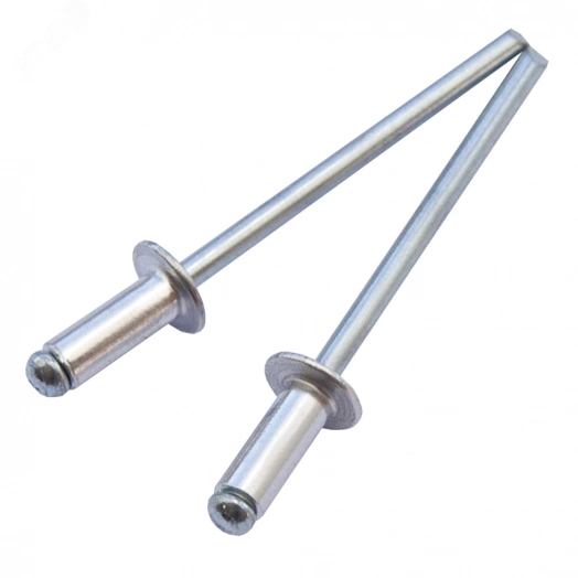 Заклепка 4.8х8 вытяжная сталь/сталь оцинкованная  (500шт)