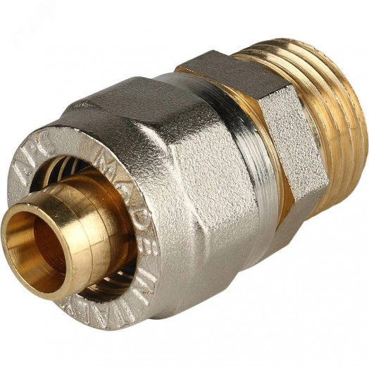 Переходник с наружной резьбой 1/2'х16 для металлопластиковых труб винтовой