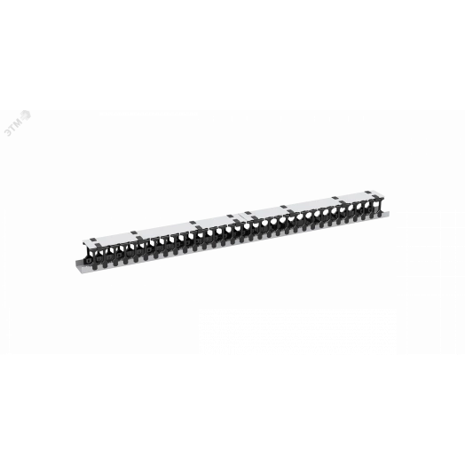 Органайзер кабельный вертикальный, 33U, для шкафов серий TFR-R, TFI-R и TFA, Ш97хГ110мм, металлический, с пластиковыми пальцами, с крепежом, цвет серый