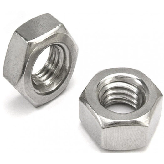 Гайка DIN934 М6 класс прочности 6.0 покрытие цинк 200 шт