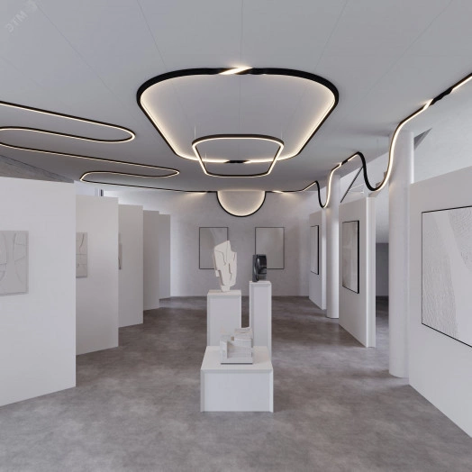 Профиль SL-ARC-3535-D800-A45 WHITE (320мм, дуга 1 из 8) (ARL, Алюминий)