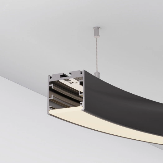 Профиль SL-ARC-3535-D800-A45 WHITE (320мм, дуга 1 из 8) (ARL, Алюминий)