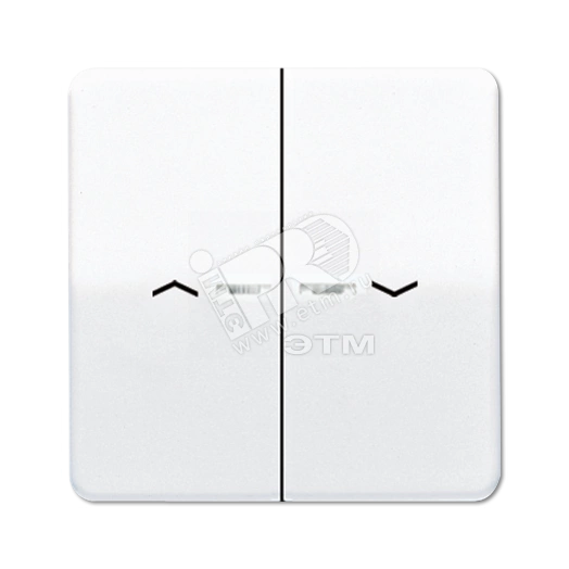 Клавиши для сдвоенной кнопки BCU  белые