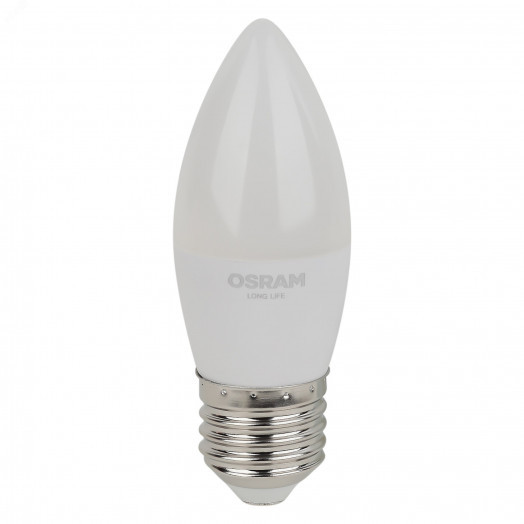 Лампа светодиодная LED 7Вт Е27 2700К 600Лм свеча 220В (замена 60Вт) OSRAM