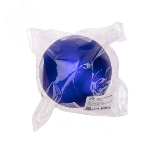 Елочная фигура Шар 15 см цвет синий матовый