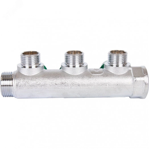 Коллектор распределительный 3/4' х 3 выхода 1/2'