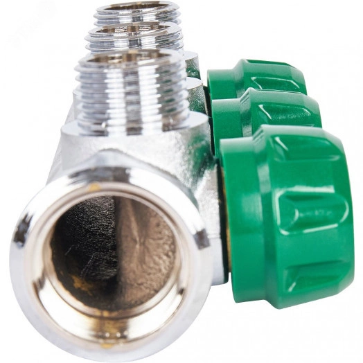 Коллектор распределительный 3/4' х 3 выхода 1/2'