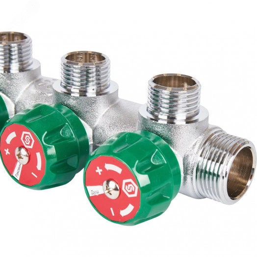 Коллектор распределительный 3/4' х 3 выхода 1/2'