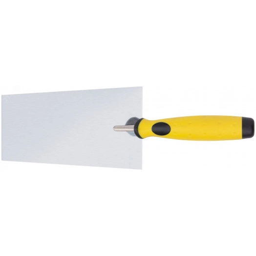 Мастерок нержавеющий, мягкая ручка, Профи, ''трапеция'' 180 мм