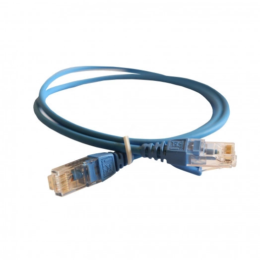 Патч-корд HD RJ 45 категория 6 U/UTP LSZH неэкранированный 1 м голубой