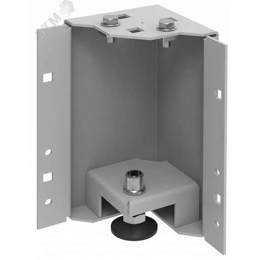 Уголок цоколя h=200мм регул. серая by ZPAS (4шт/компл)