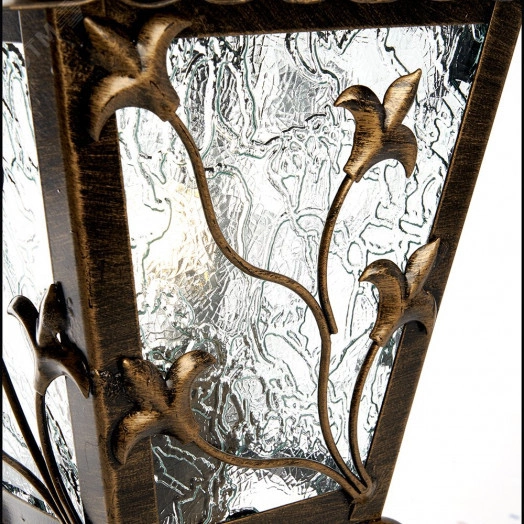 Светильник НТУ-60w на постамент Е27 IP44 черное золото