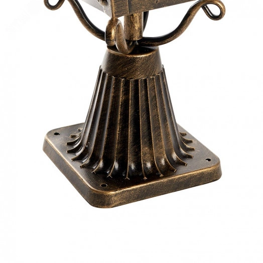 Светильник НТУ-60w на постамент Е27 IP44 черное золото