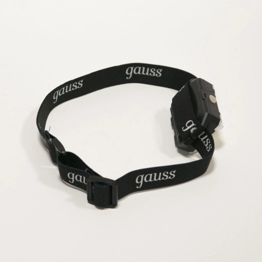 Фонарь налобный светодиодный LED 3 Вт 180 Лм модель GFL304 черный на батарейках 3xAAA Gauss